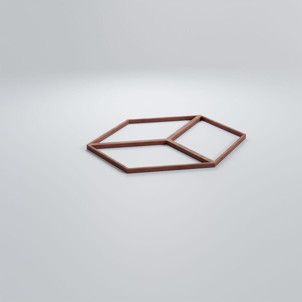 Ekena Millwork Small Pueblo Decorative Fretwork Wood Wall Panels, Walnut, 11 3/8"W x 11 3/8"H x 3/8"T - WALW12X12X0375PBLWA