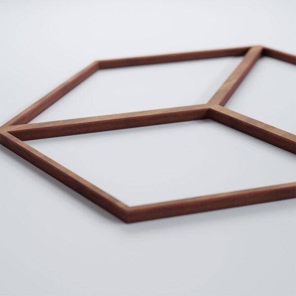 Ekena Millwork Small Pueblo Decorative Fretwork Wood Wall Panels, Walnut, 11 3/8"W x 11 3/8"H x 3/8"T - WALW12X12X0375PBLWA