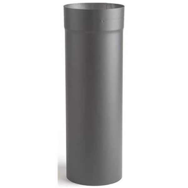 Integra Miltex Selkirk Corporation 2824B 8 Inch  x 18 Inch  Heat-fab 22-ga Welded Black Stovepipe Slip Connector Adjusts 4 Inch  To 16 Inch - 21370