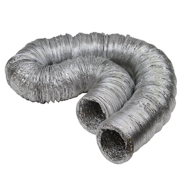 Jones Stephens 4in. x 50ft Flexible Aluminum Foil Ducting - D04060