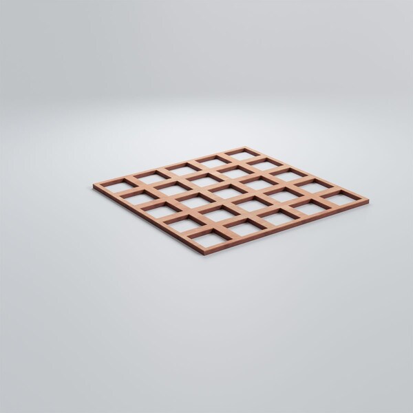 Ekena Millwork Medium Manchester Decorative Fretwork Wood Wall Panels, Cherry, 15 3/8"W x 15 3/8"H x 3/8"T - WALW16X16X0375MNCCH