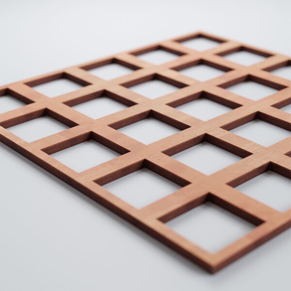 Ekena Millwork Medium Manchester Decorative Fretwork Wood Wall Panels, Cherry, 15 3/8"W x 15 3/8"H x 3/8"T - WALW16X16X0375MNCCH