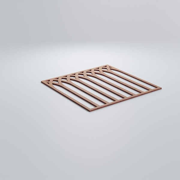 Ekena Millwork Large Cedar Park Decorative Fretwork Wood Wall Panels, Wood, 23 3/8"W x 23 3/8"H x 3/8"T - WALW24X24X0375CRPMF