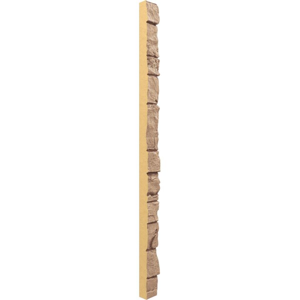 Ekena Millwork Universal Outside Corner for StoneWall Faux Stone Siding Panels - PNUOC03X48WF