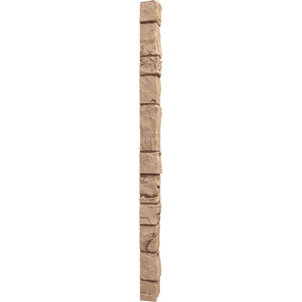 Ekena Millwork Universal Outside Corner for StoneWall Faux Stone Siding Panels - PNUOC03X48WF