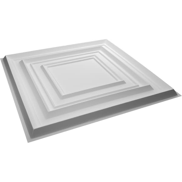 Ekena Millwork 19 5/8in. W x 19 5/8in. H Multiplex EnduraWall Decor 3D Wall Panel Covers, Total 32.1 Sq. Ft., 12PK - WP20X20MXWH-CASE-12