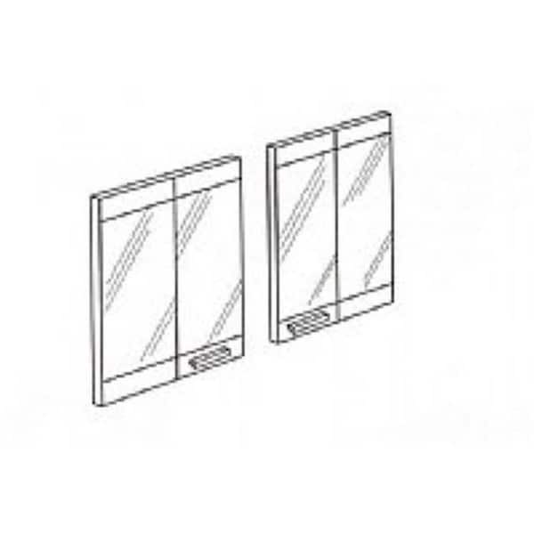 Fmi Products 36 Inch Extruded Aluminum Bi-Fold Doors - Black - BDB36