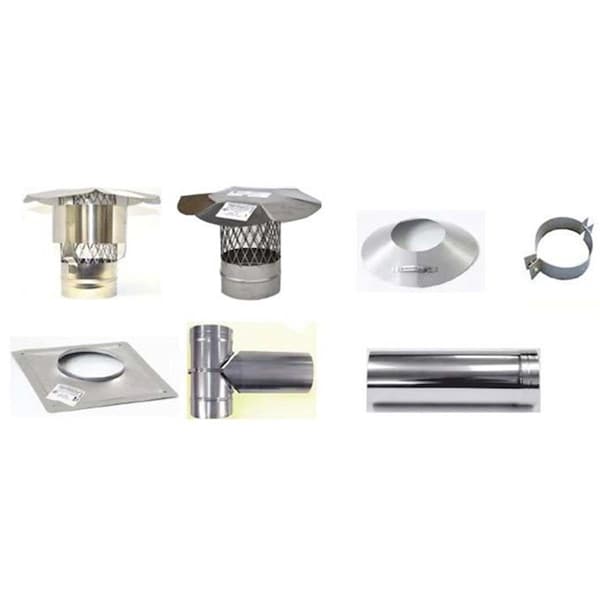 Olympia 7 in. Armor Flex 304L Stainless Steel Rigid Storm Collar - 3601247