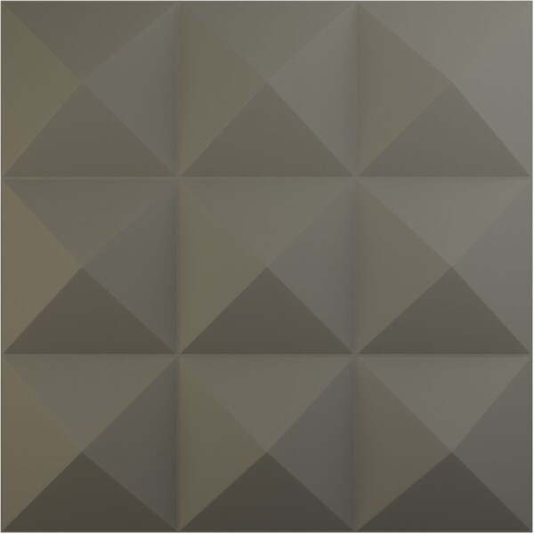 Ekena Millwork 11 7/8in. W x 11 7/8in. H Benson EnduraWall Decorative 3D Wall Panel Covers 0.98 Sq. Ft. - WP12X12BEISG