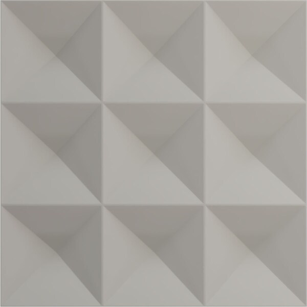 Ekena Millwork 11 7/8in. W x 11 7/8in. H Benson EnduraWall Decorative 3D Wall Panel Covers 0.98 Sq. Ft. - WP12X12BEISG