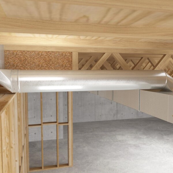 Imperial Imperial 10 in. D X 24 in. L Galvanized Steel Furnace Pipe - GV1098