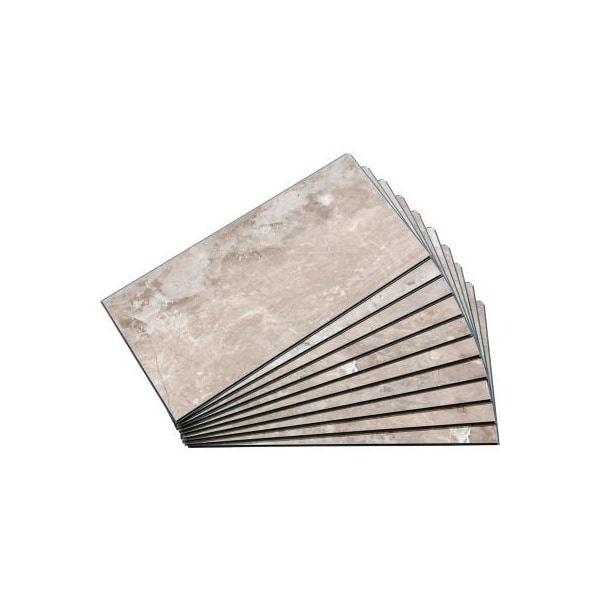 Acoustic Ceiling Products Palisade 23.2"L x 11.1"W Vinyl Wall Tile, Venetian Marble, 10 Pack - 53511