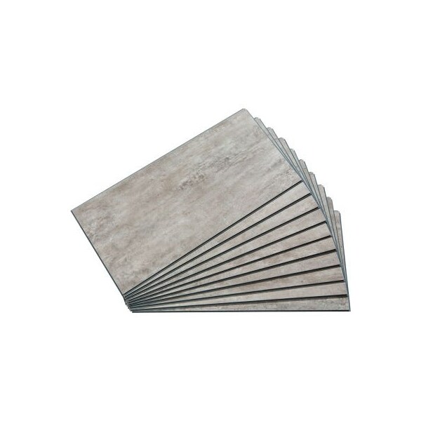 Acoustic Ceiling Products Palisade 23.2"L x 11.1"W Vinyl Wall Tile, Adobe Drift, 10 Pack - 53509