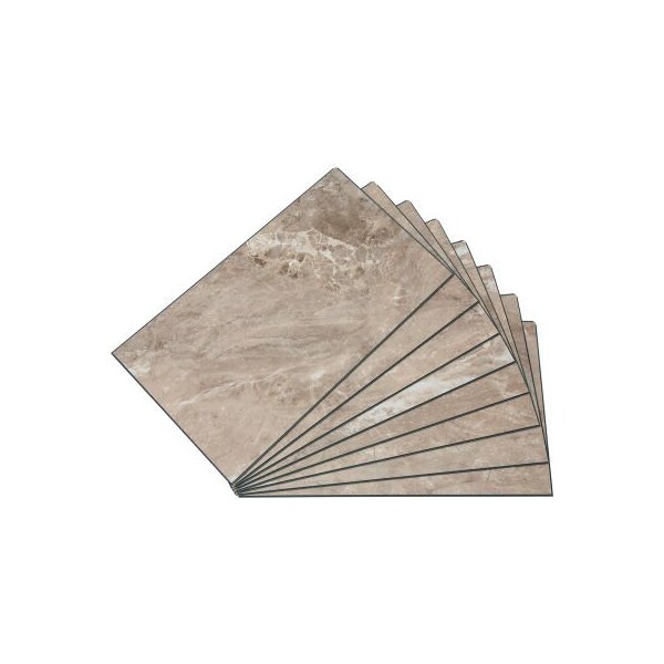 Acoustic Ceiling Products Palisade 25.6"L x 14.8"W Vinyl Wall Tile, Venetian Marble, 8 Pack - 53011
