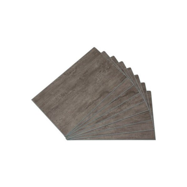 Acoustic Ceiling Products Palisade 25.6"L x 14.8"W Vinyl Wall Tile, Ashen Slate, 8 Pack - 53000