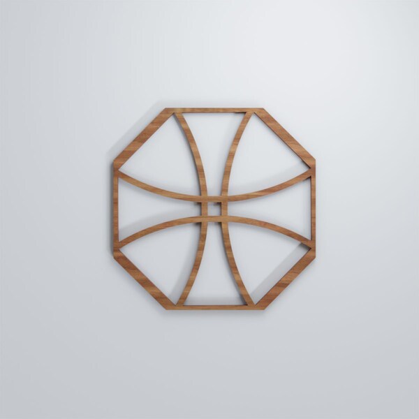 Ekena Millwork Small Haswell Decorative Fretwork Wood Wall Panels, Walnut, 11 3/8"W x 11 3/8"H x 3/8"T - WALW12X12X0375HWLWA