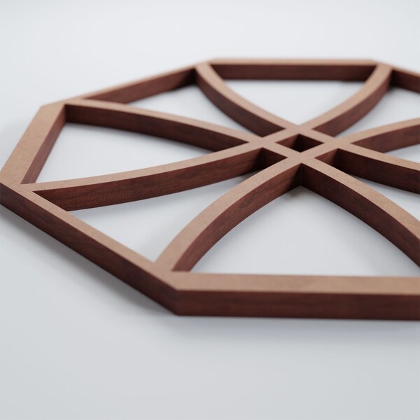 Ekena Millwork Extra Small Haswell Decorative Fretwork Wood Wall Panels, Wood, 7 3/8"W x 7 3/8"H x 3/8"T - WALW08X08X0375HWLMF