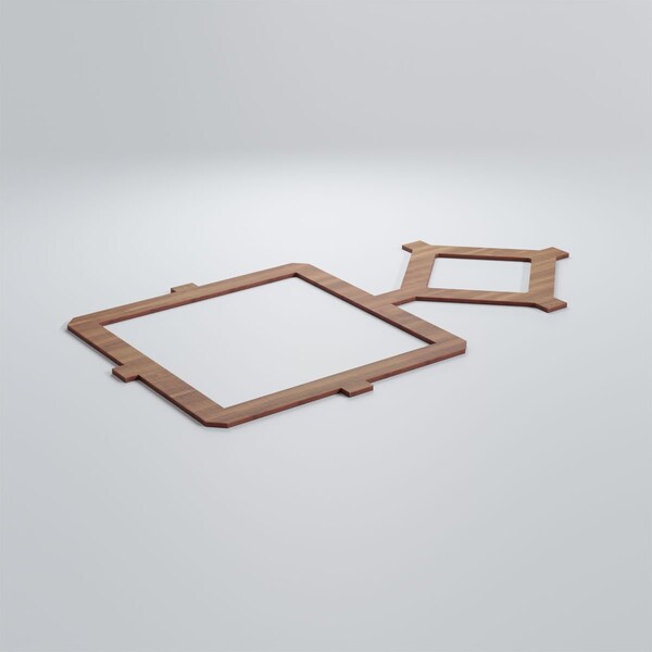 Ekena Millwork Large Arcadia Decorative Fretwork Wood Wall Panels, Walnut, 40 7/8"W x 23 3/8"H x 3/8"T - WALW24X24X0375ARCWA