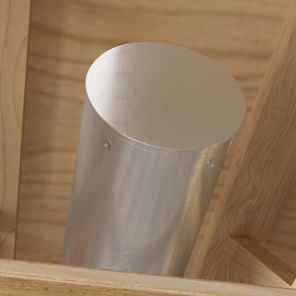 Imperial Imperial 7 in. D Galvanized Steel Crimped Pipe End Cap - GV0736