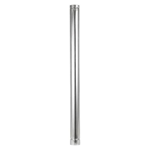 Selkirk Selkirk 3 in. D X 48 in. L Aluminum Round Gas Vent Pipe - 183048