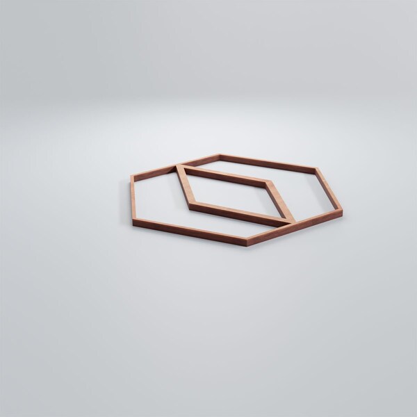 Ekena Millwork Small Hillrose Decorative Fretwork Wood Wall Panels, Cherry, 11 3/8"W x 11 3/8"H x 3/8"T - WALW12X12X0375HRECH