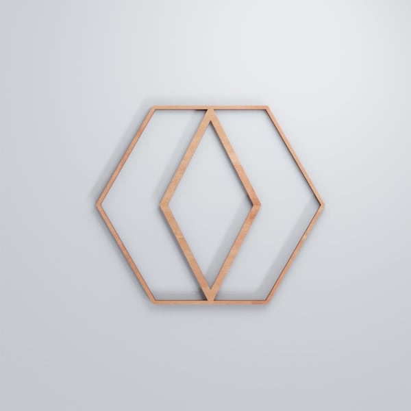 Ekena Millwork Small Hillrose Decorative Fretwork Wood Wall Panels, Cherry, 11 3/8"W x 11 3/8"H x 3/8"T - WALW12X12X0375HRECH