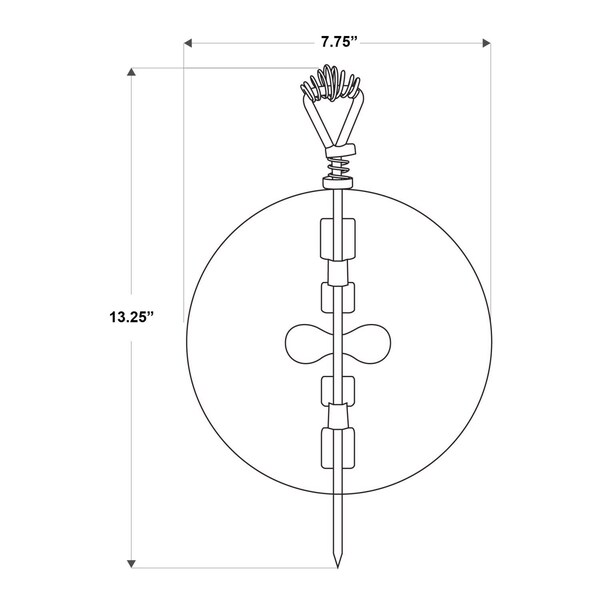 Imperial Mfg Imperial 8 in. D Cast Iron Damper - BM0053A