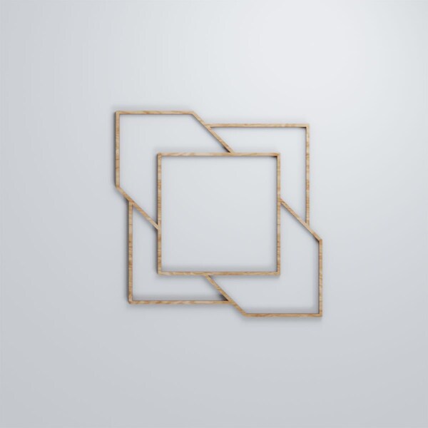 Ekena Millwork Medium Monument Decorative Fretwork Wood Wall Panels, Red Oak, 15 3/8"W x 15 3/8"H x 3/8"T - WALW16X16X0375MMTRO