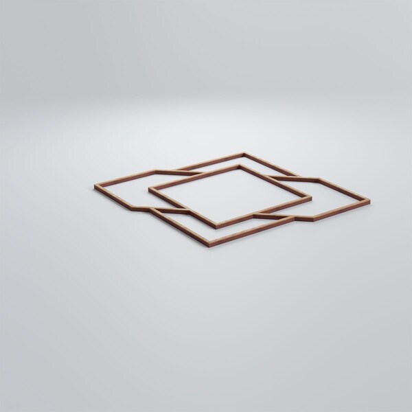 Ekena Millwork Medium Monument Decorative Fretwork Wood Wall Panels, Red Oak, 15 3/8"W x 15 3/8"H x 3/8"T - WALW16X16X0375MMTRO