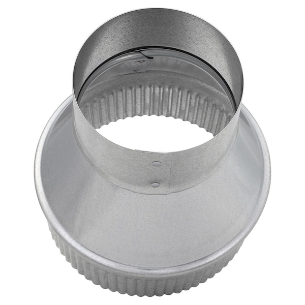 Imperial Mfg Imperial 3 in. D X 5 in. D Galvanized Steel Furnace Pipe Increaser - GV1751