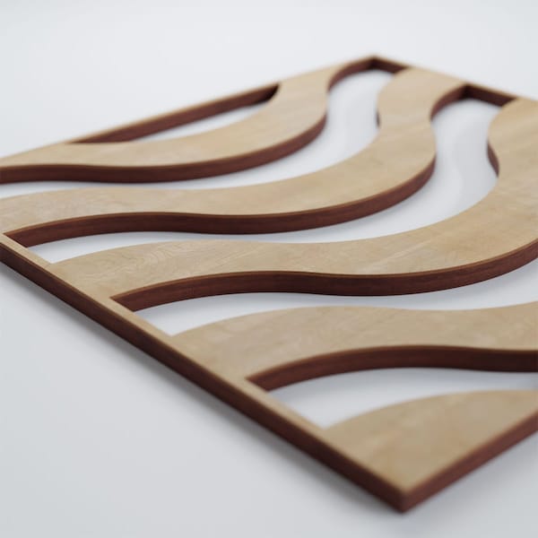 Ekena Millwork Small Parker Decorative Fretwork Wood Wall Panels, Birch, 11 3/8"W x 11 3/8"H x 3/8"T - WALW12X12X0375PKRBI