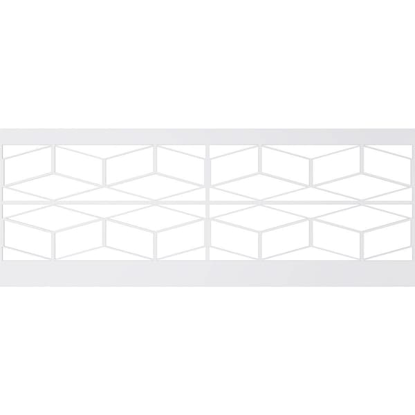 Ekena Millwork 36"H x 94 1/2"W Pueblo PVC Wainscot Paneling Kit - WPK36X94PBL