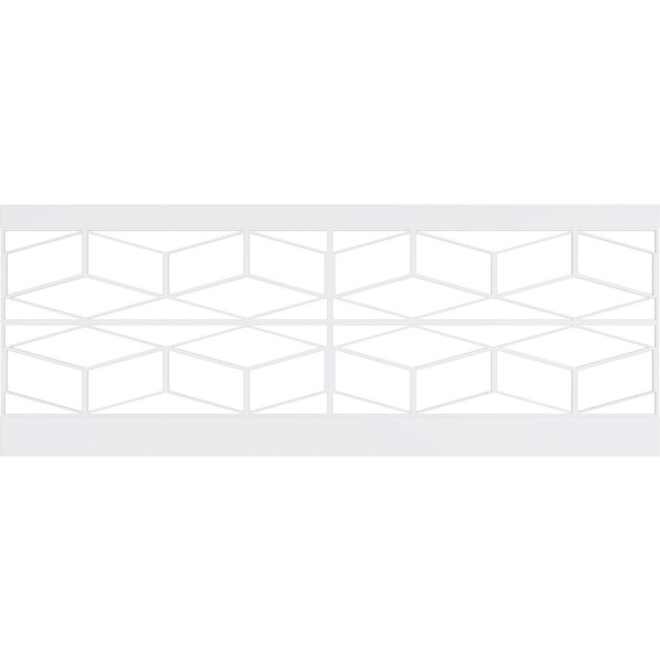 Ekena Millwork 36"H x 94 1/2"W Pueblo PVC Wainscot Paneling Kit - WPK36X94PBL