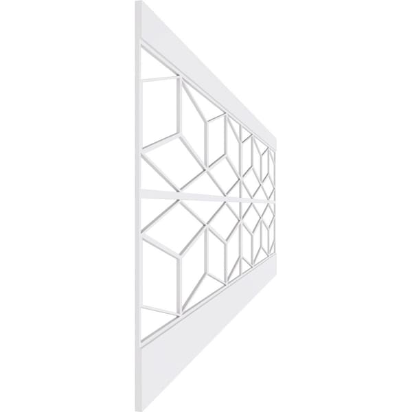Ekena Millwork 36"H x 94 1/2"W Pueblo PVC Wainscot Paneling Kit - WPK36X94PBL