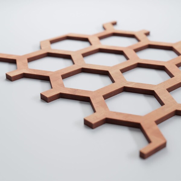 Ekena Millwork Medium Westmore Decorative Fretwork Wood Wall Panels, Cherry, 10 1/4"W x 15 3/8"H x 3/8"T - WALW16X16X0375WSTCH