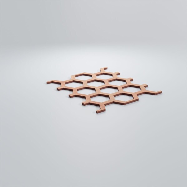 Ekena Millwork Medium Westmore Decorative Fretwork Wood Wall Panels, Cherry, 10 1/4"W x 15 3/8"H x 3/8"T - WALW16X16X0375WSTCH