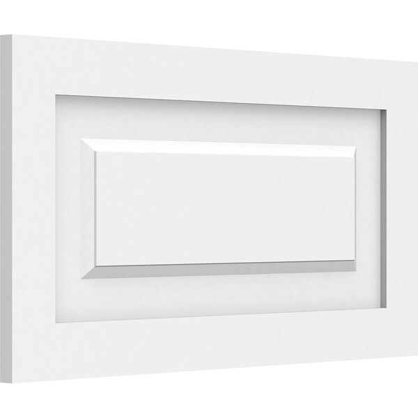 Ekena Millwork Harrison Raised Panel Decorative Wall Panel, 22"W x 12"H x 5/8"P - WALP22X12X062HAR