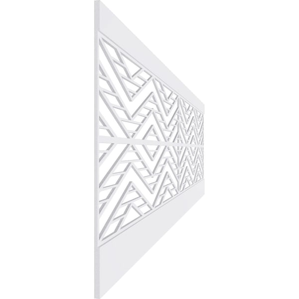 Ekena Millwork 32"H x 94 1/2"W Gilcrest PVC Wainscot Paneling Kit - WPK32X94GCT