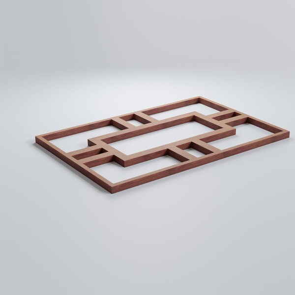 Ekena Millwork Small Hastings Decorative Fretwork Wood Wall Panels, Wood (Paint Grade), 7 1/2"W x 11 3/8"H x 3/8"T - WALW12X12X0375HASMF
