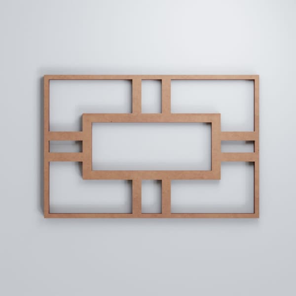 Ekena Millwork Small Hastings Decorative Fretwork Wood Wall Panels, Wood (Paint Grade), 7 1/2"W x 11 3/8"H x 3/8"T - WALW12X12X0375HASMF
