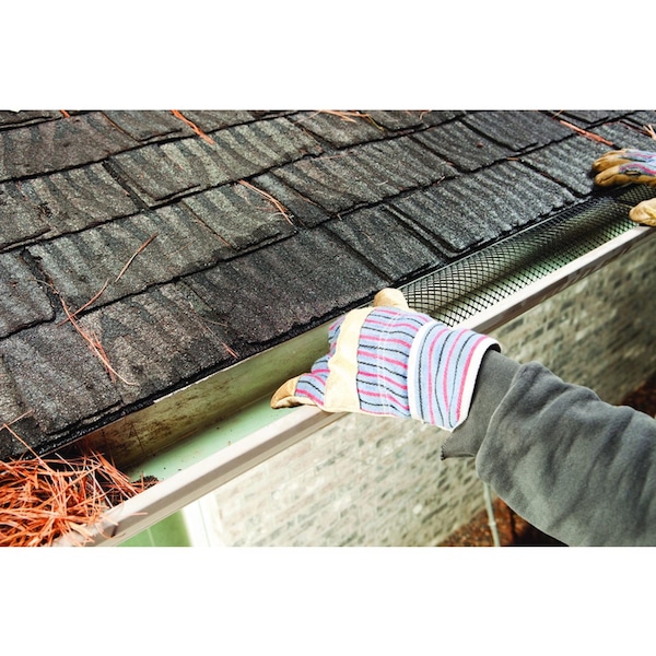 Frost King Frost King 6 in. W X 20 ft. L Black Plastic Gutter Guard 1 pk - VX620