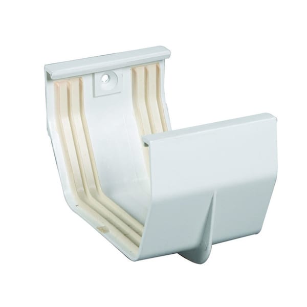 Amerimax Home Products Amerimax 3.3 in. H X 3 in. W X 5 in. L White Vinyl U Gutter Connector - T0505