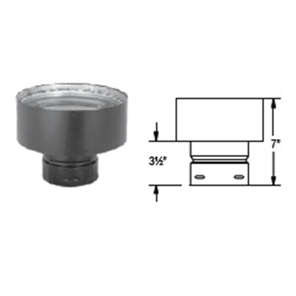 Ricki&Aposs Rugs M w/ G Duravent 3PVP-X8 3 Inch  Pelletvent Pro 8 Inch   Adaptor - RI3365467