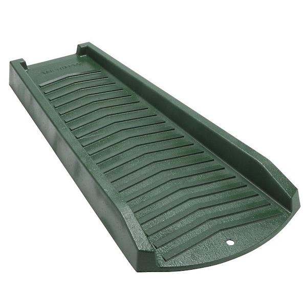 Amerimax Home Products Splash Block, 24 in L, 11-1/2 in W, Polypropylene, Green - 3002-12/3012-12