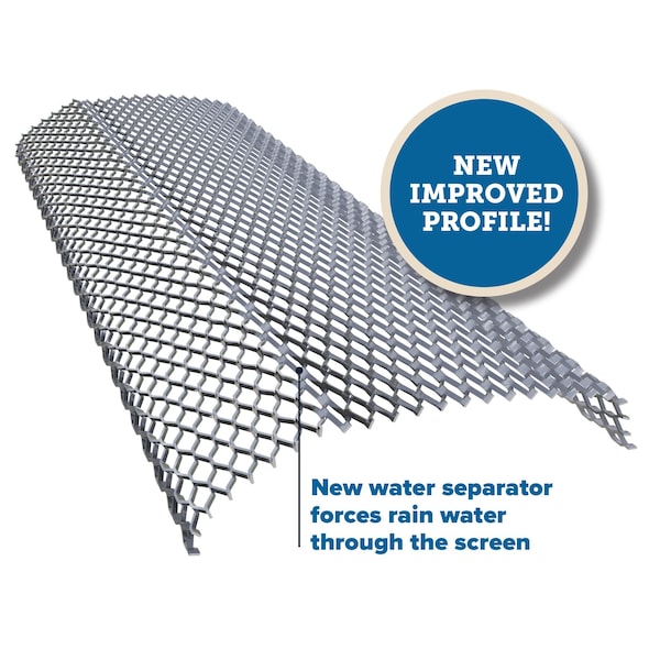 E-Z-Gutter Guard E-Z-Quick Aluminum Mesh Gutter Guards for 6 inch Gutters, Covers 39.25 feet, 2PK - EZQ610-2PK