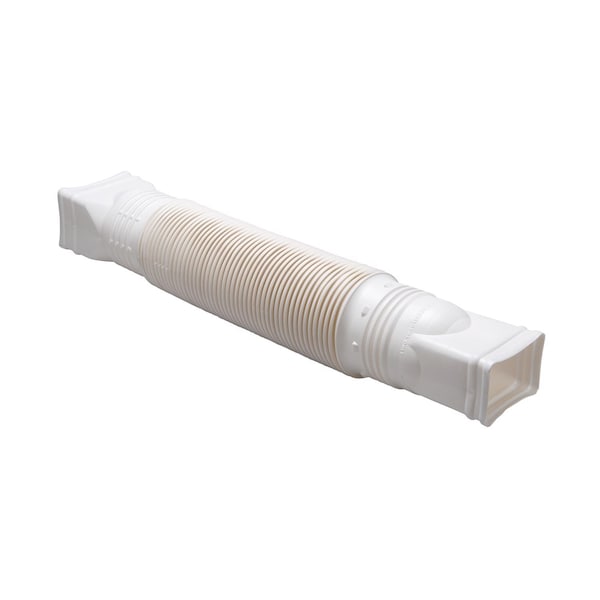 Amerimax Home Products Amerimax Flex-A-Spout 4.5 in. H X 4.5 in. W X 55 in. L White Vinyl Downspout Extension - 85010
