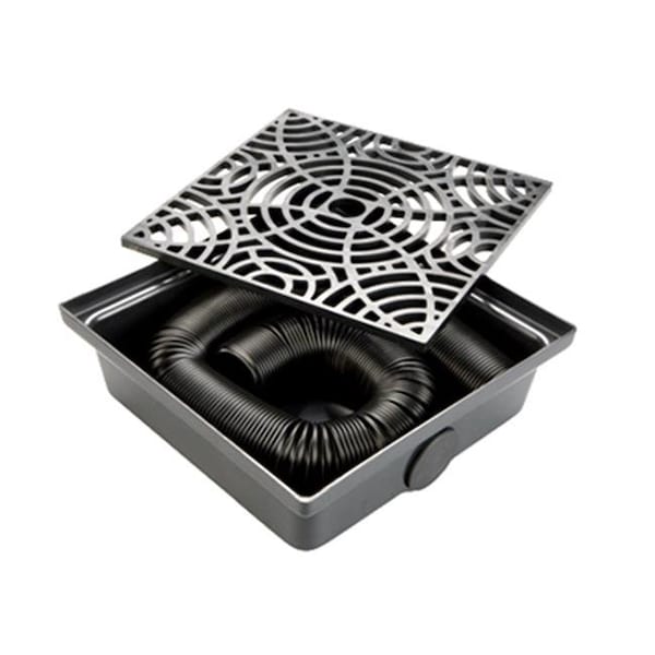 Amerimax Home Products Amerimax Home Products 243158 StealthDrain Low Profile Catch Basin - Black - 243158