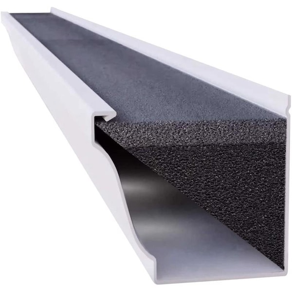 Gutterfoam GutterFoam 5 in. W X 48 in. L Black Polyether Outdoor Foam Gutter Guard 8 pk - GF-K5-8BOX-C