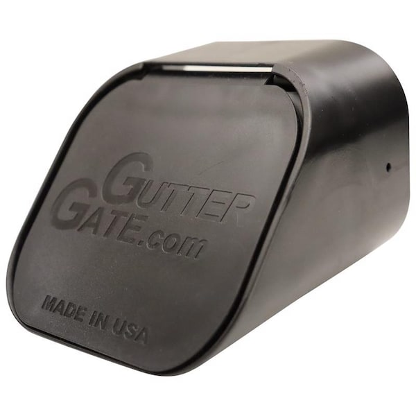 Guttergate GutterGate 3 in. H X 3 in. W X 4 in. L Black Plastic Rectangular Downspout Adapter - GG3X4A-BLACK