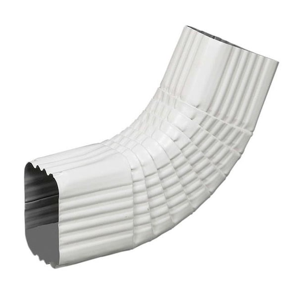 Amerimax Home Products Amerimax Home Product 47265 3 x 4 in. B Elbow Downspout - White  Aluminum - 5023197